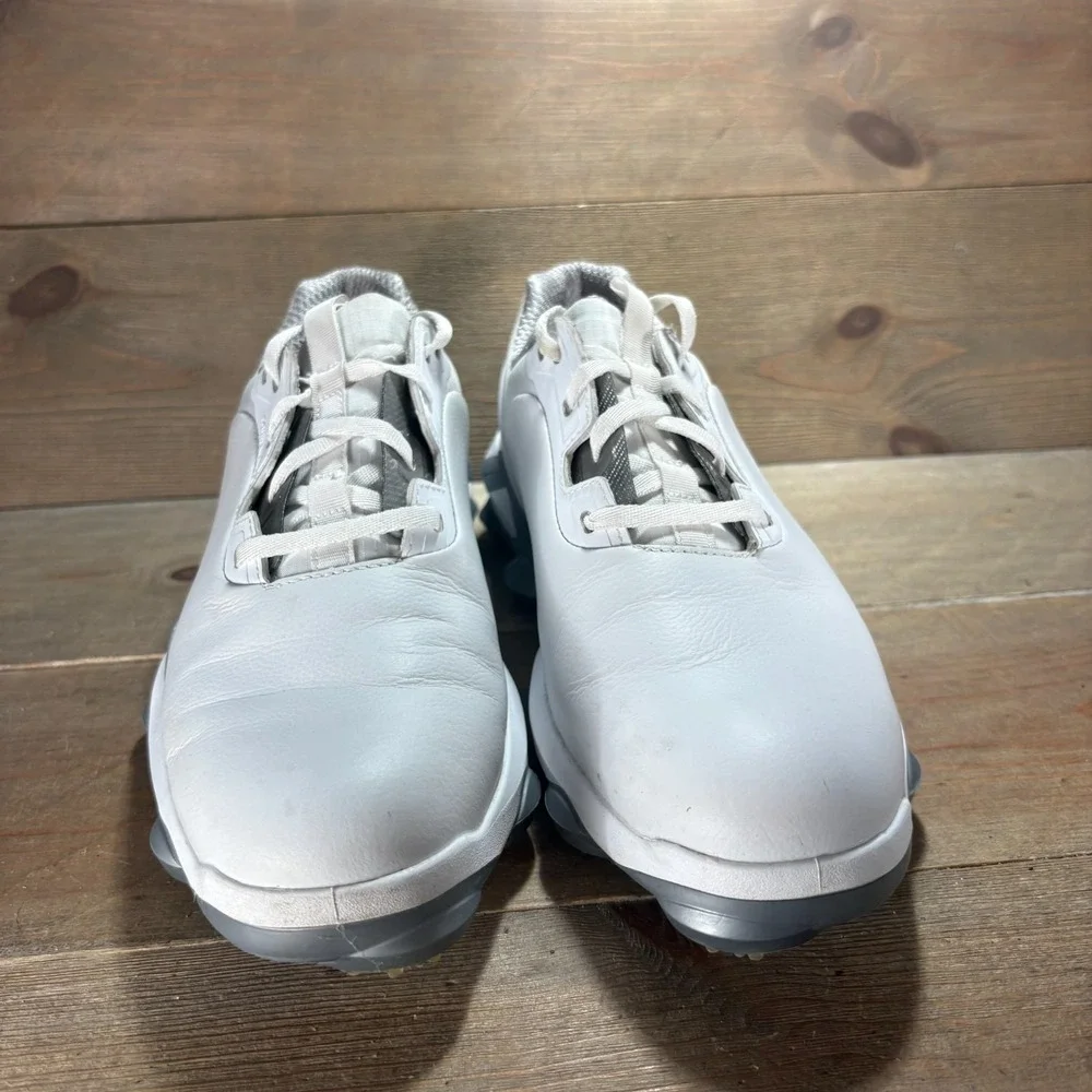 FootJoy Tour Alpha Mens size 8 shoes White Leather Waterproof Golf sneakers